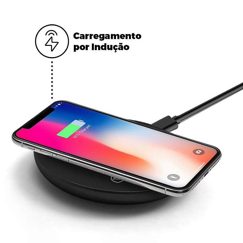 Carregador por indução Wireless Sem Fio Ultra Slim - Gshield