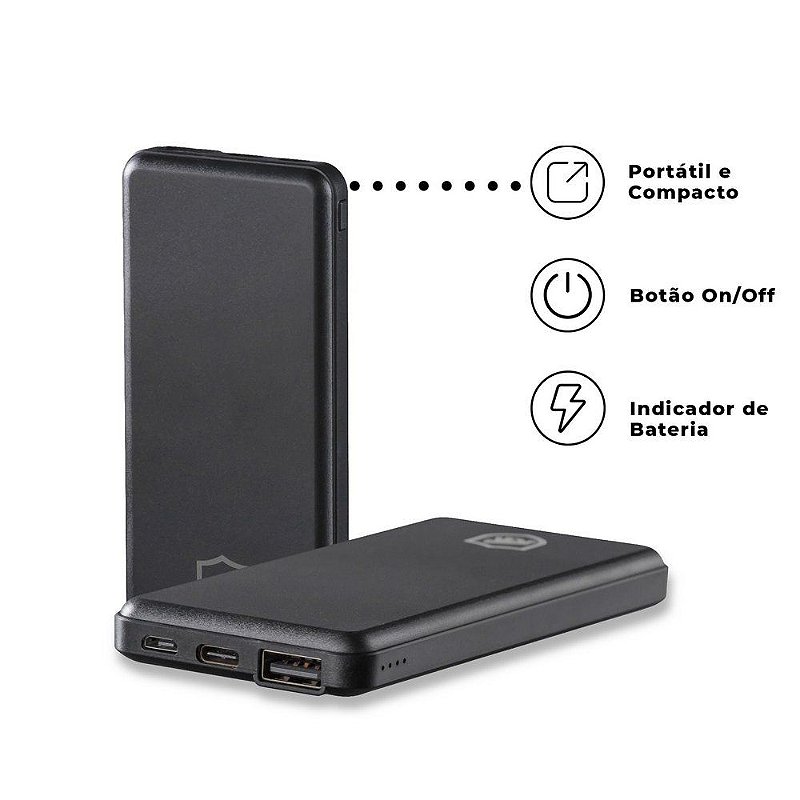 Carregador Portátil Powerfit - 5.000mAh - Gshield - foto 2