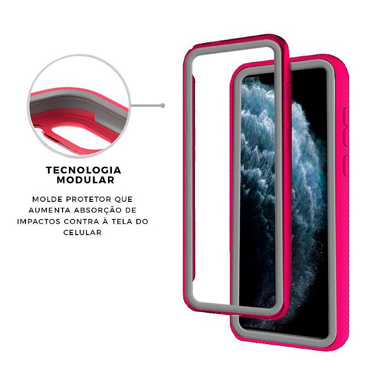 Capa para iPhone 11 Pro Max - Stronger Rosa - Gshield