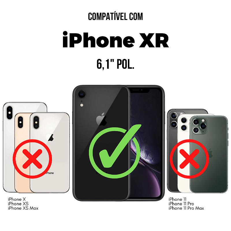 Película para iPhone XR - Defender Glass Preta - Gshield
