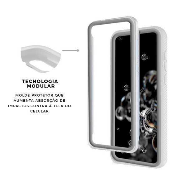 Capa para Samsung Galaxy S20 Ultra - Stronger Branca - Gshield - foto 3