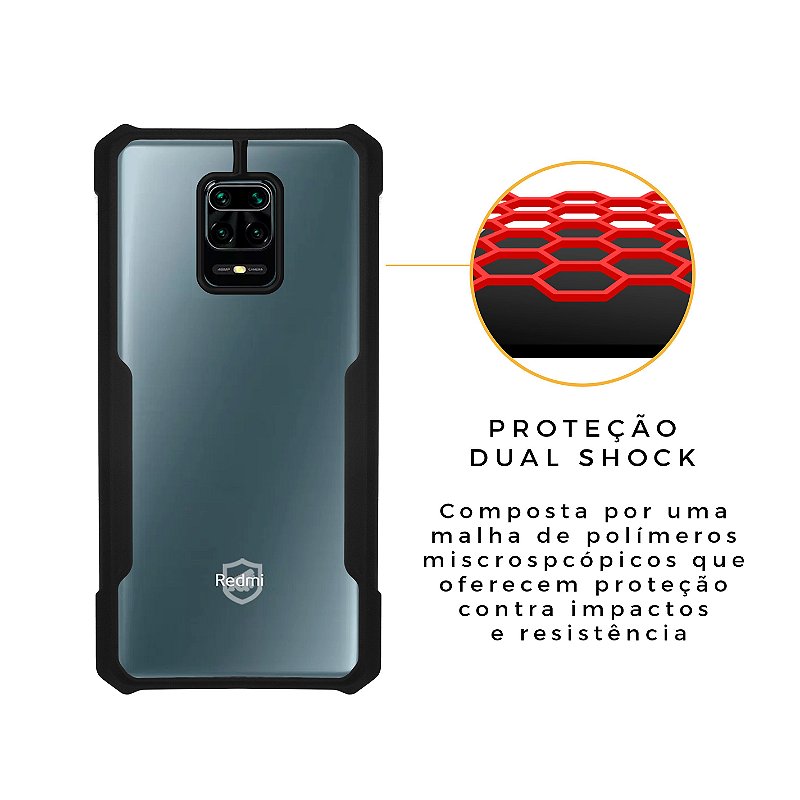Capa para Xiaomi Redmi Note 9S - Dual Shock X - Gshield - foto 3
