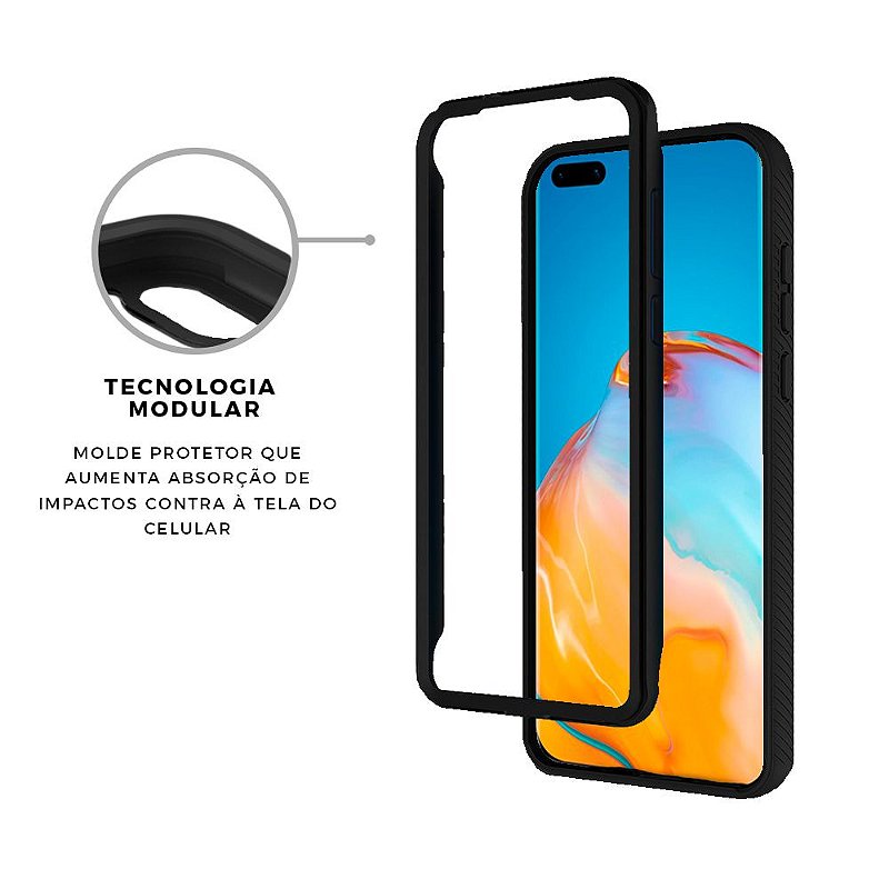 Capa para Huawei P40 - Stronger Preta - Gshield - foto 2