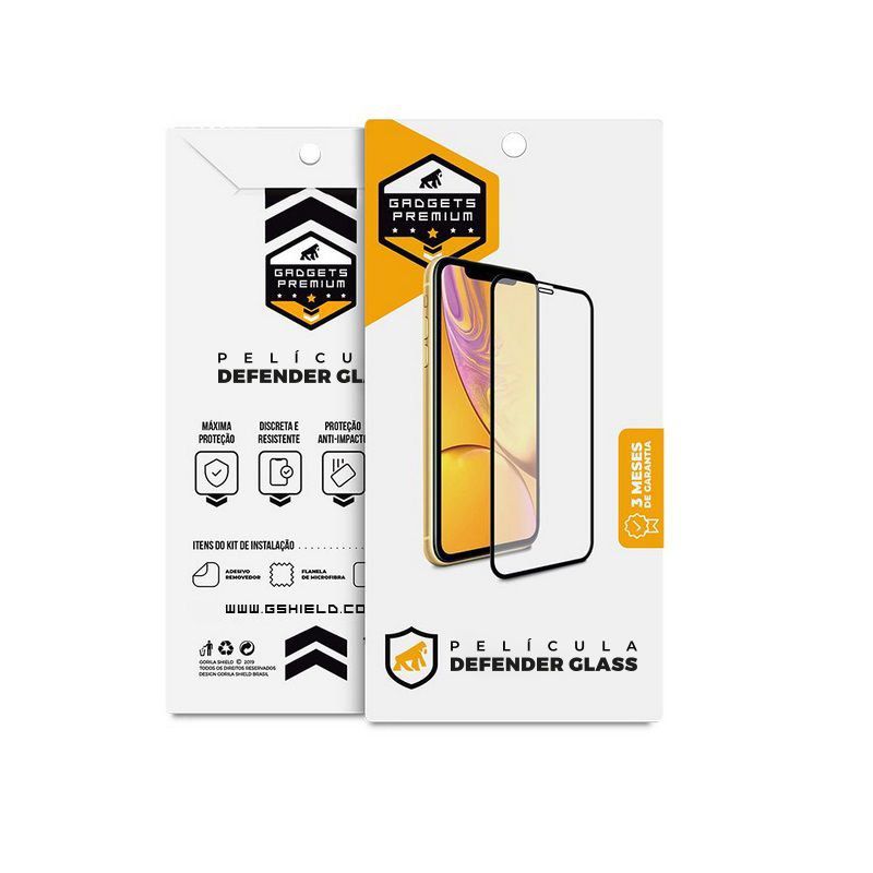 Película para Samsung Galaxy S10 Lite - Defender Glass Preta - Gshield