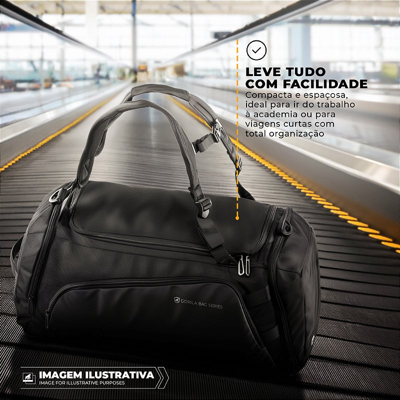 Bolsa de Academia Fitness Mala de Viagem - Mochila Running - Gshield