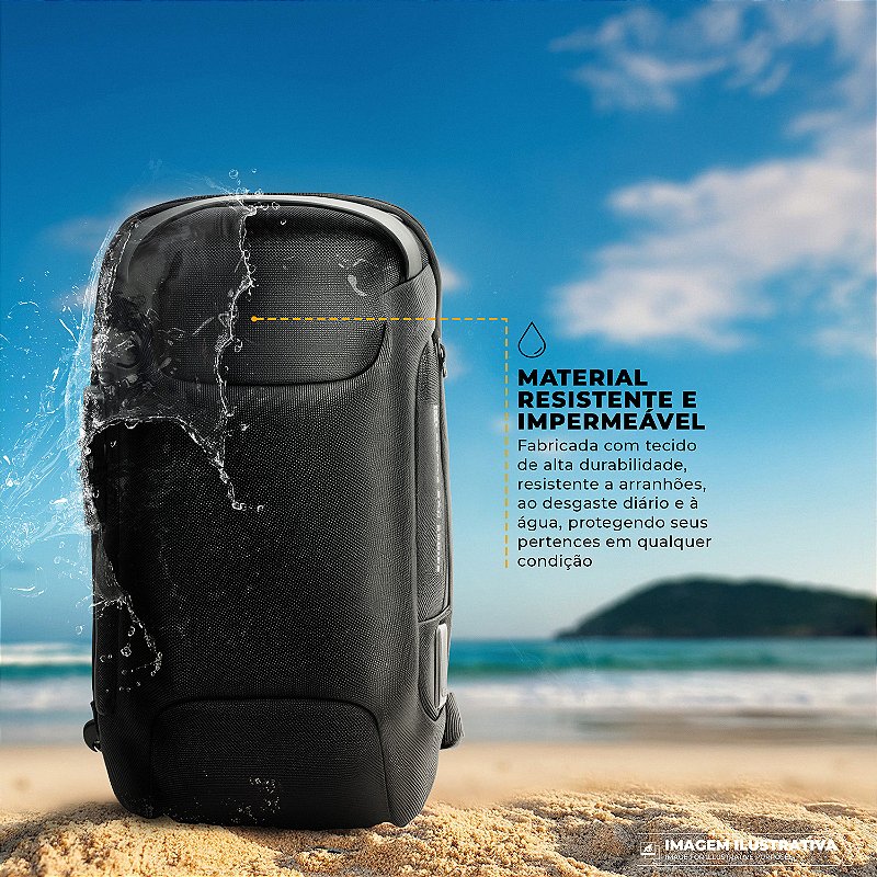 Mochila Transversal de ombro Locker - com antifurto - Gshield - foto 5