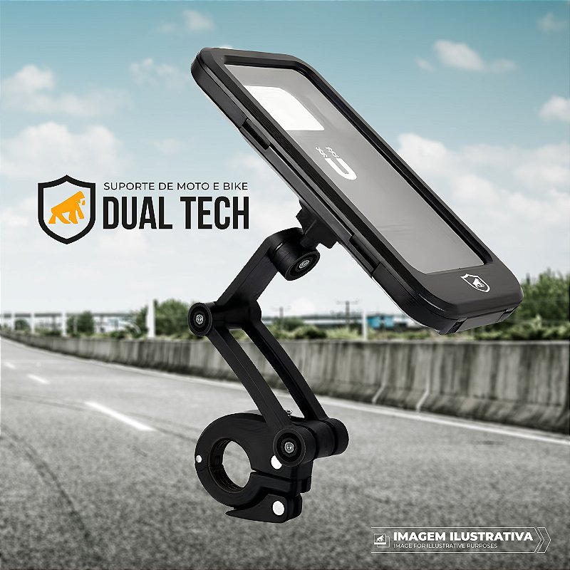 Suporte para Moto, Bicicleta, Bike - à prova d'água e com rotação 360º - Dual Tech - Pequenos Defeitos -Gshield - foto 8