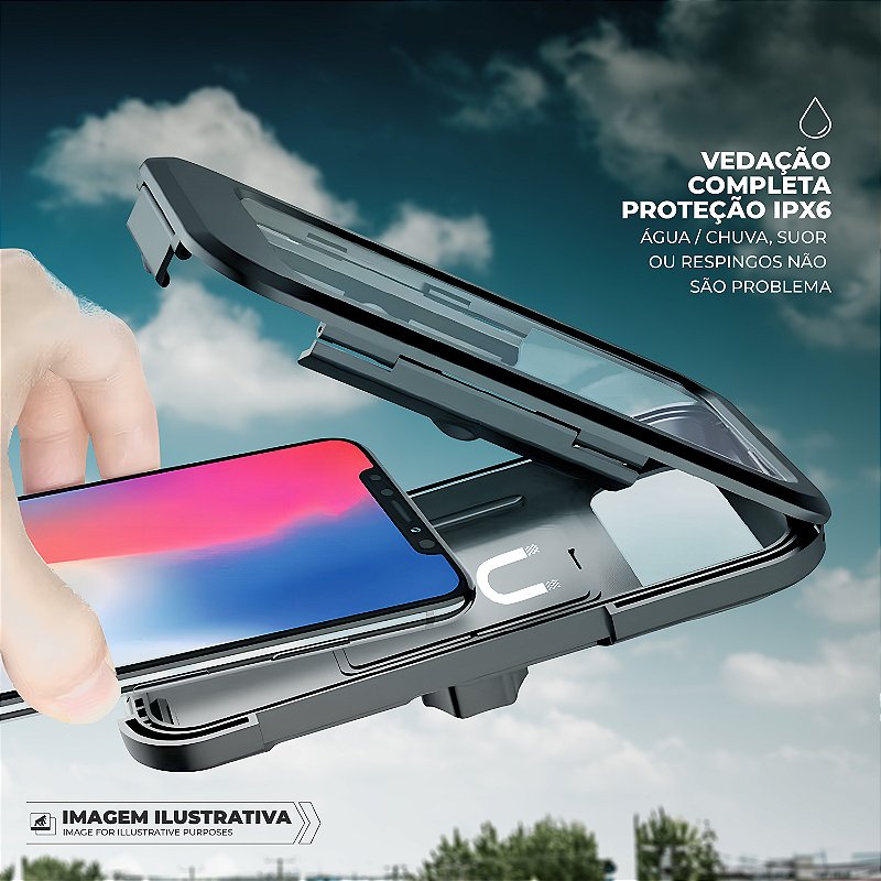 Suporte para Moto, Bicicleta, Bike - à prova d'água e com rotação 360º - Dual Tech - Pequenos Defeitos -Gshield - foto 7