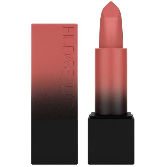 Rendezvous slightly muted pink with coral (warm toned) HUDA BEAUTY Power Bullet Matte Lipstick