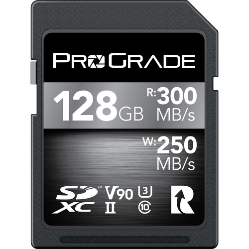 SDカード ProGrade Digital 128GB SDXC UHS-II Cartão de Memória ProGrade Digital 128 GB UHS-II SDXC - Merlin