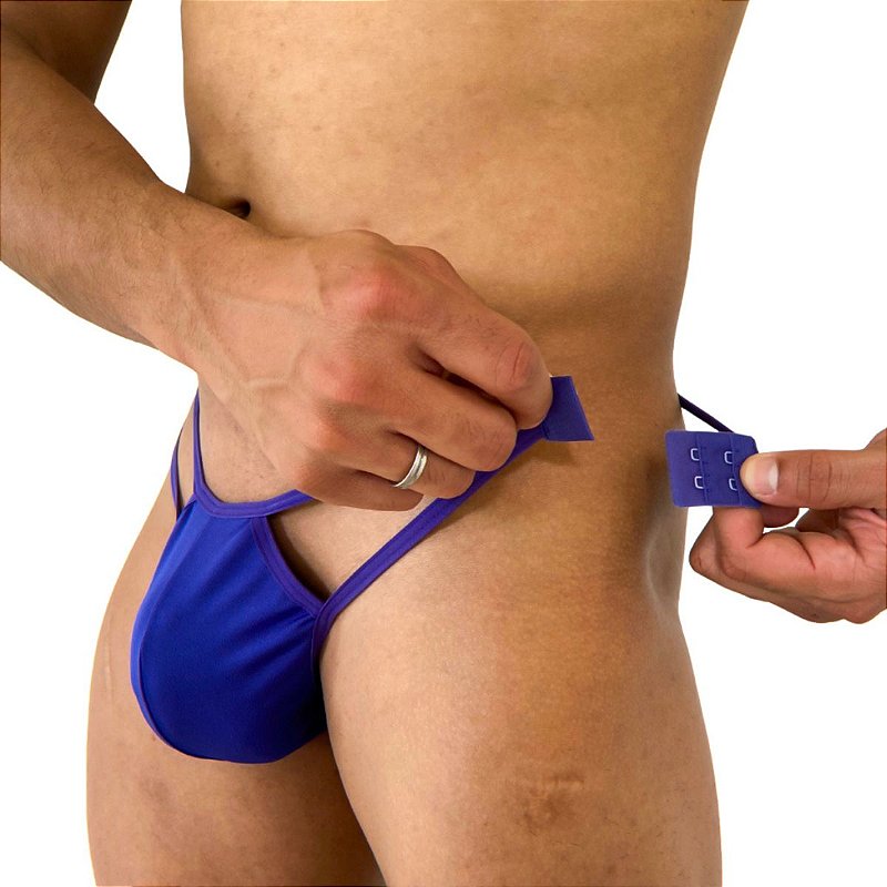 Calcinha Masculina Fio Dental em Microfibra com Abertura Lateral