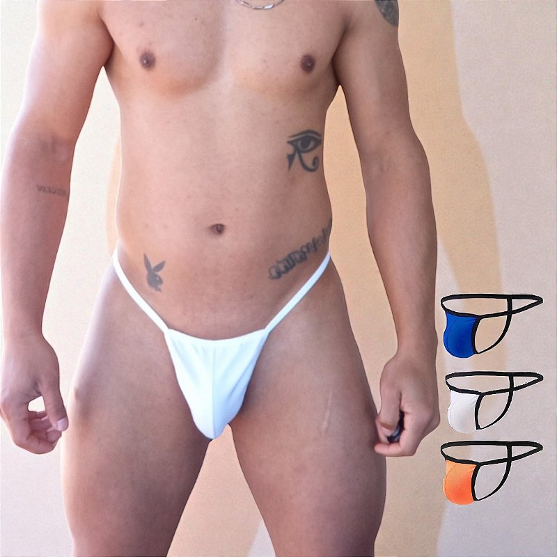 Calcinha Masculina Micro Fio Dental de Algodão em Atacado – Kit com 10