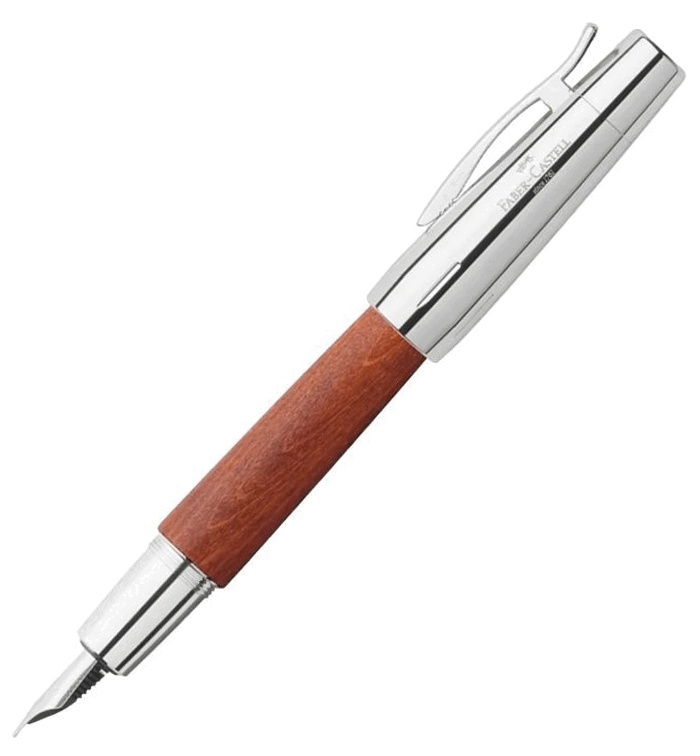 Faber-Castell e-motion シャープペンシル レッドガム Caneta Tinteiro Faber-Castell E-motion Chrome & Wood - Virtù