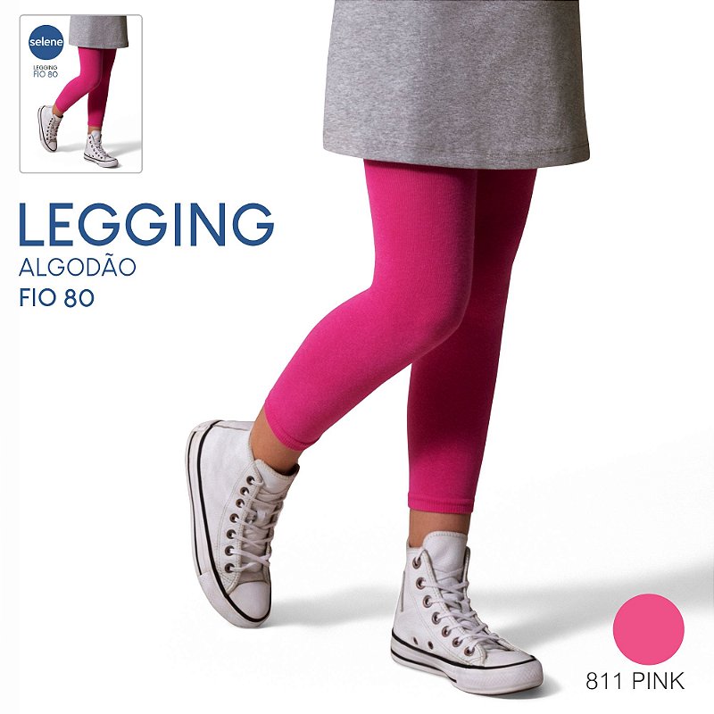 LEGGING INFANTIL EM ALGODÃO FIO 80 SELENE