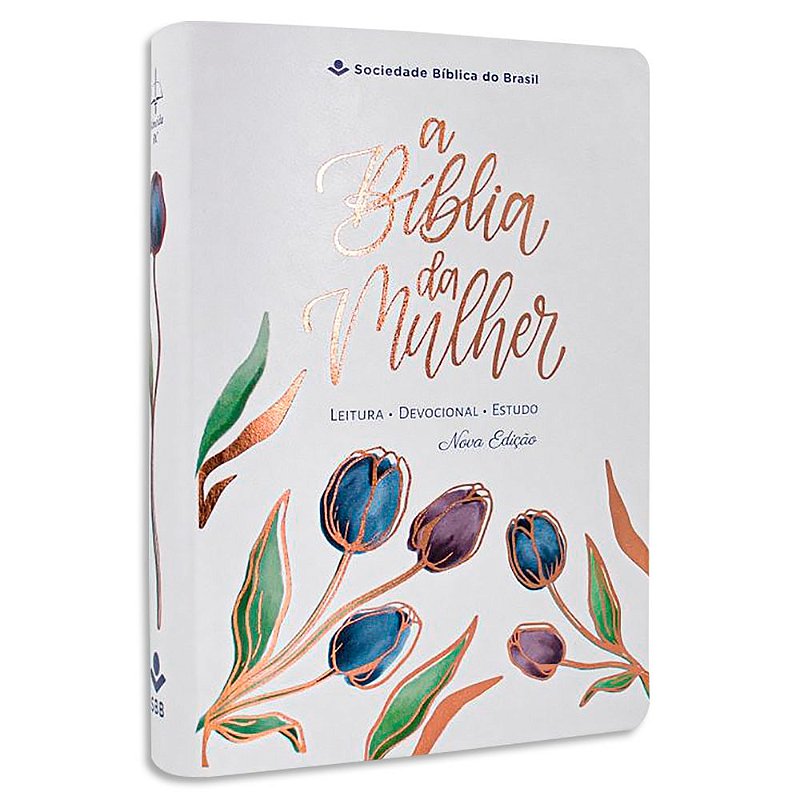 Bíblia da Mulher ARC Branca Letra Grande - Livraria Evangélica Online