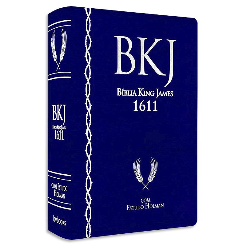 Bíblia King James 1611 Estudo Holman capa Azul - Livraria Evangélica Online