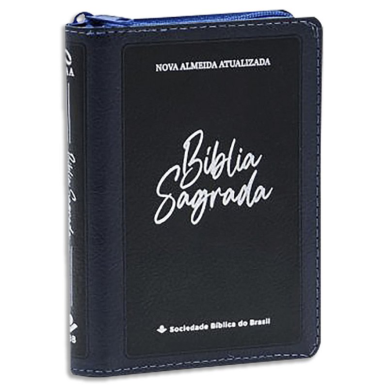 Bíblia NAA Letra Maior com Zíper Pequena - Livraria Evangélica Online