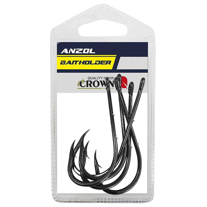 Anzol Crown Baitholder Black - 10 C/10UN - Top Aventura, esportes