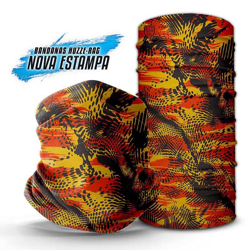 Bandana Tube Neck Huzze-Rag Snarf - Feitas Sem Costura + Proteção