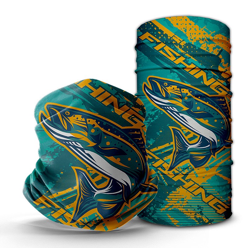 Bandana Tube Neck Huzze-Rag Peixe Grande - Feitas Sem Costura +