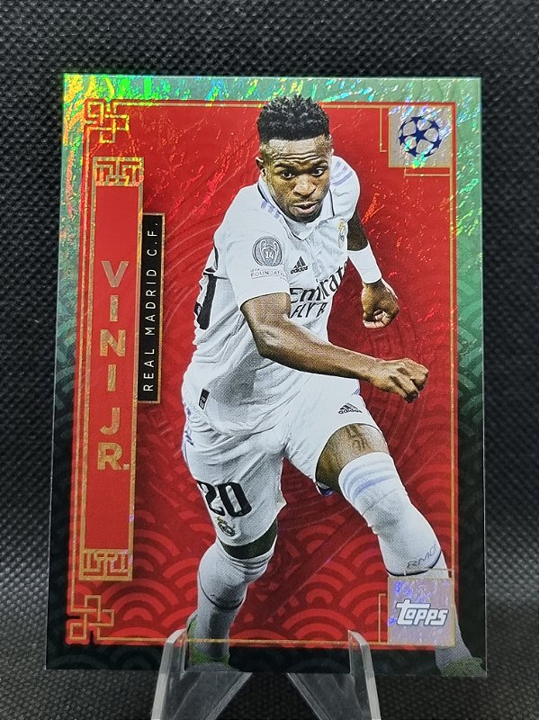 Topps Chrome UEFA Club Competitions Aqua Lava 2023-24 VINI JR