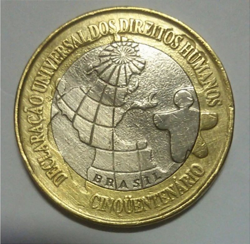 Moeda Direitos Humanos 1998 - MoedaRara Numismática