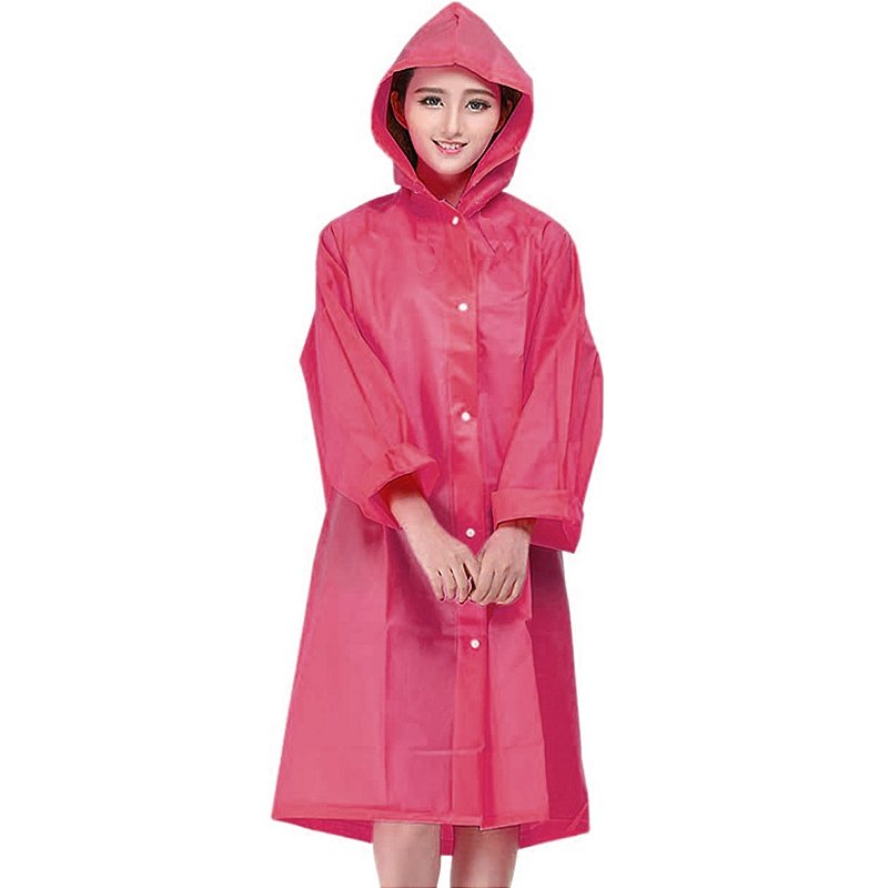 Piraputanga Pesca Capa de Chuva Rosa Jaleco com Capuz Reforçada