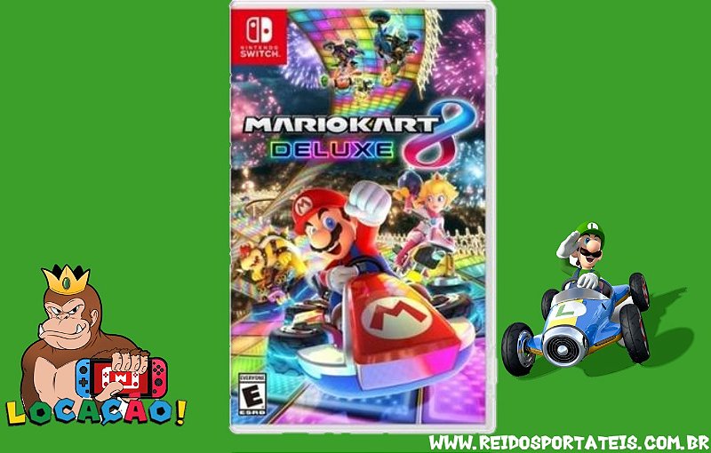 Aluguel para Nintendo Switch Mario Kart 8 - Rei dos Portáteis - De