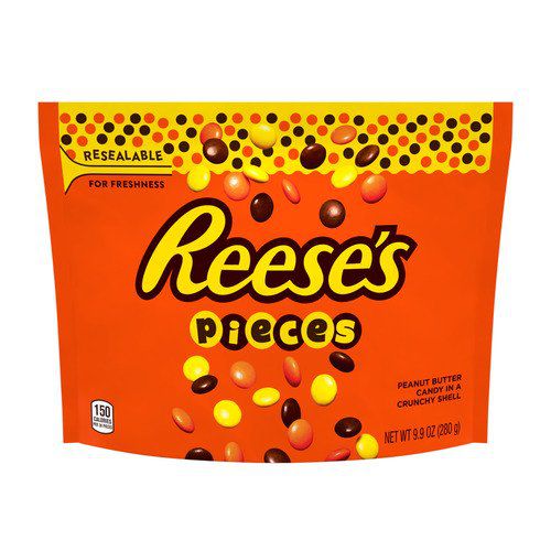 Reese's Pieces Peanut Butter Candy, Resealable - Consumos da Martina