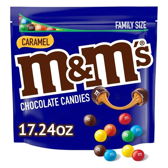 M&M's Caramel Milk Chocolate Candy Family Size - Consumos da Martina