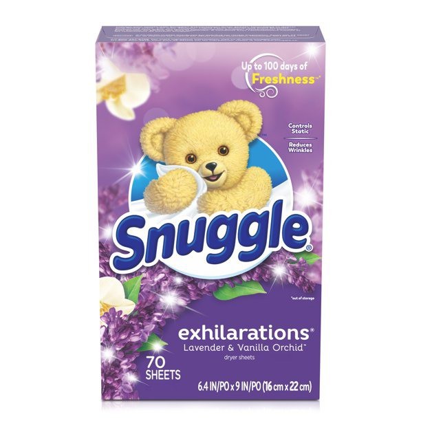 Snuggle Exhilarations Fabric Softener Dryer Sheets Lavender & Vanilla