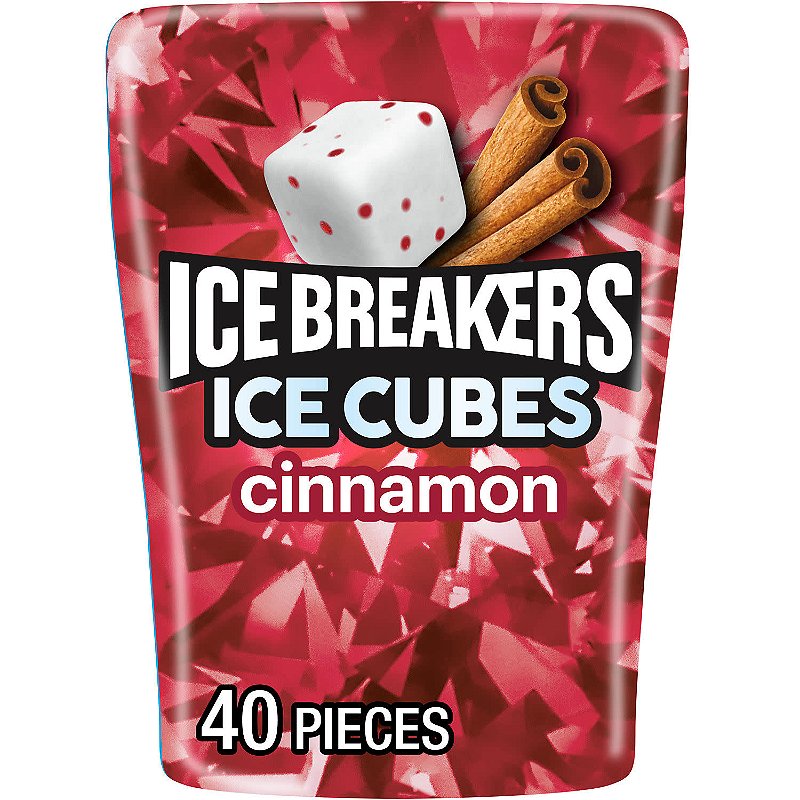 Ice Breakers, Ice Cubes Sugar Free Cinnamon Gum - Consumos da Martina