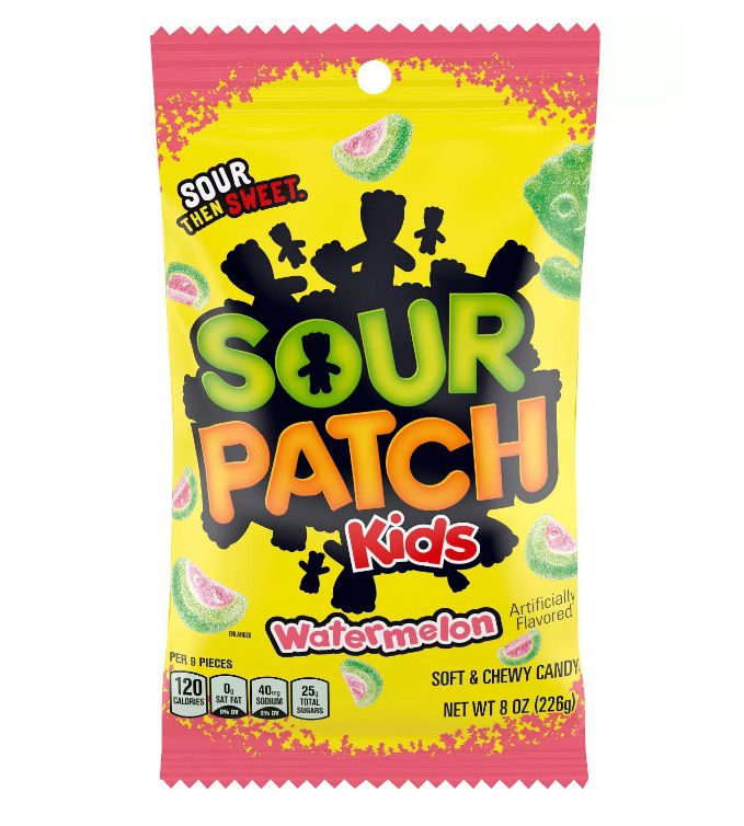 Sour Patch Watermelon Soft & Chewy Candy Consumos da Martina