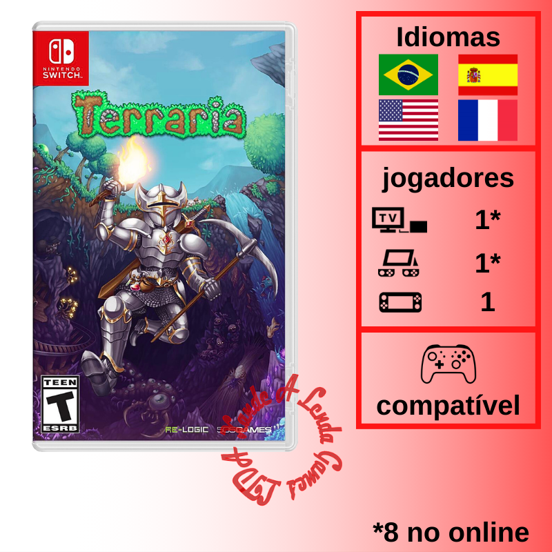 Terraria - SWITCH [EUA] - Xande A Lenda Games. A sua loja de jogos!