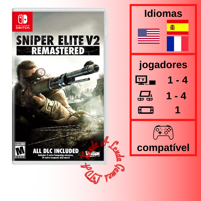Comprar Sniper Elite V2 Remastered para SWITCH - Xande A Lenda