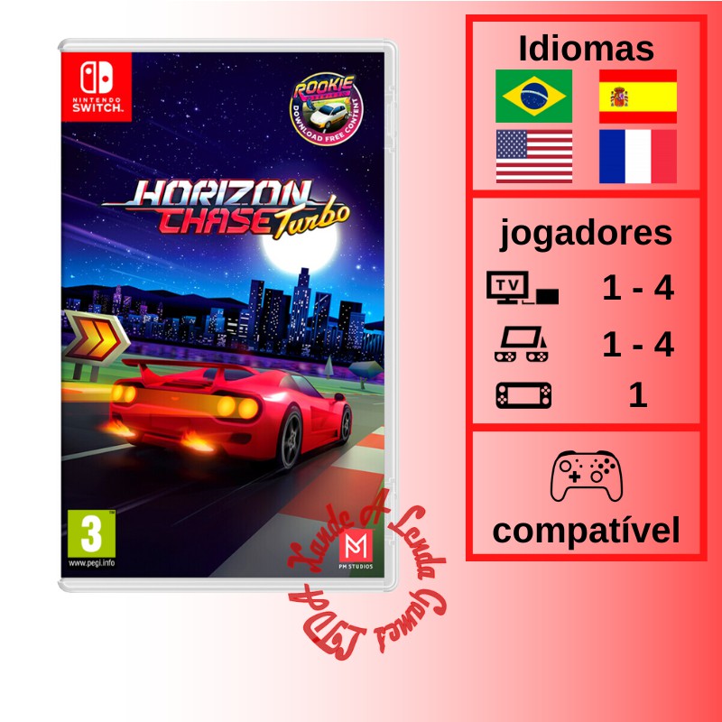 Horizon Chase Turbo Night Cover - SWITCH [EUROPA] - Xande A Lenda