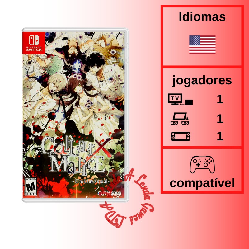 Collar X Malice Unlimited - SWITCH [EUA] - Xande A Lenda Games. A