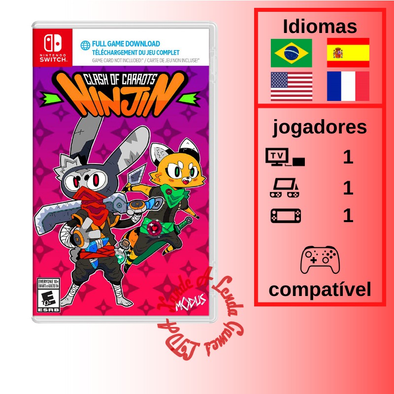 Ninjin Clash of Carrots - SWITCH [EUA] (código para download +