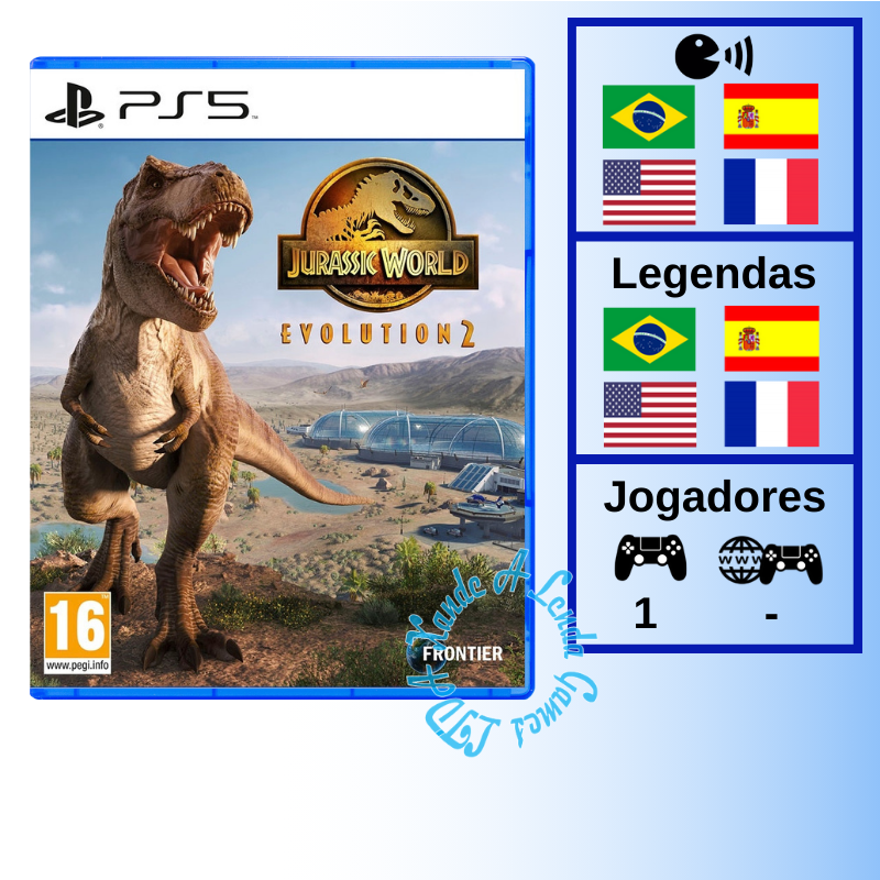 Jurassic World Evolution 2 - PS5 [EUROPA] - Xande A Lenda Games. A