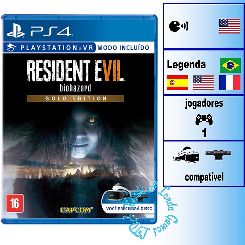 Comprar Resident Evil Gold Edition para PS4 mídia física