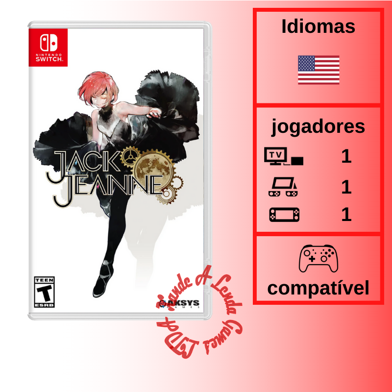 Jack Jeanne - SWITCH [EUA] - Xande A Lenda Games. A sua loja de jogos!