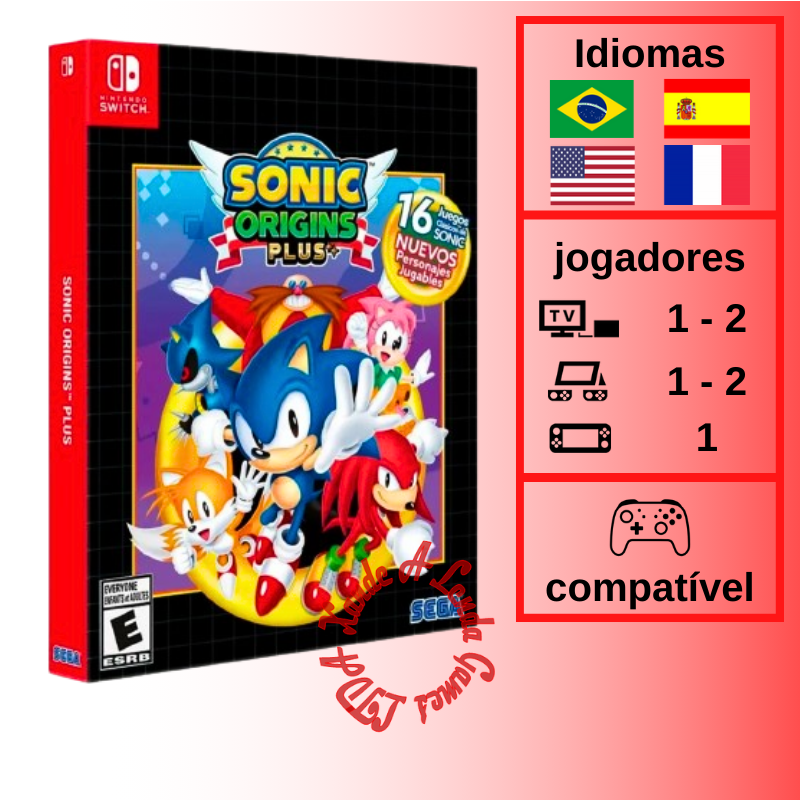 Sonic Origins Plus - SWITCH [EUA] - Xande A Lenda Games. A sua