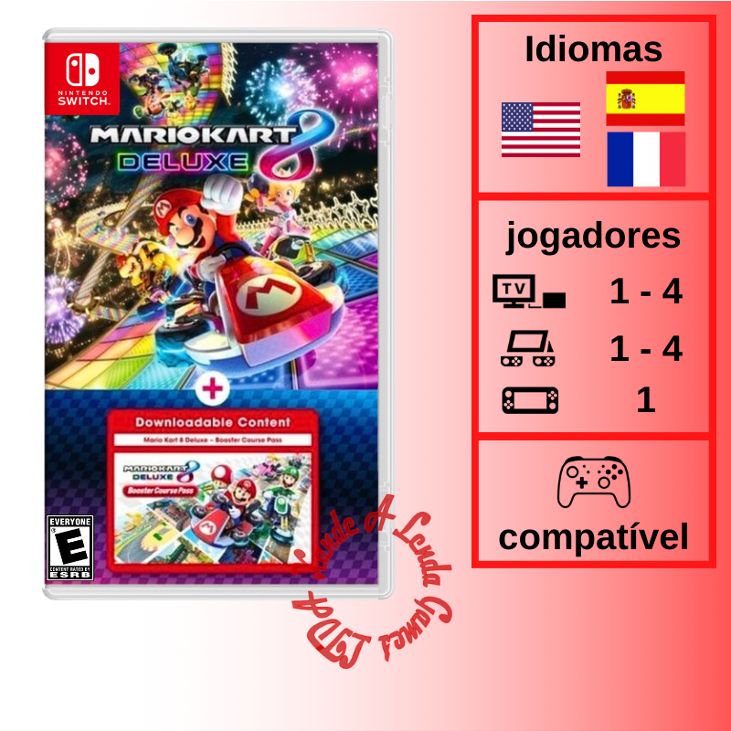 Mario Kart 8 Deluxe + Booster Course Pass DLC - SWITCH [EUA