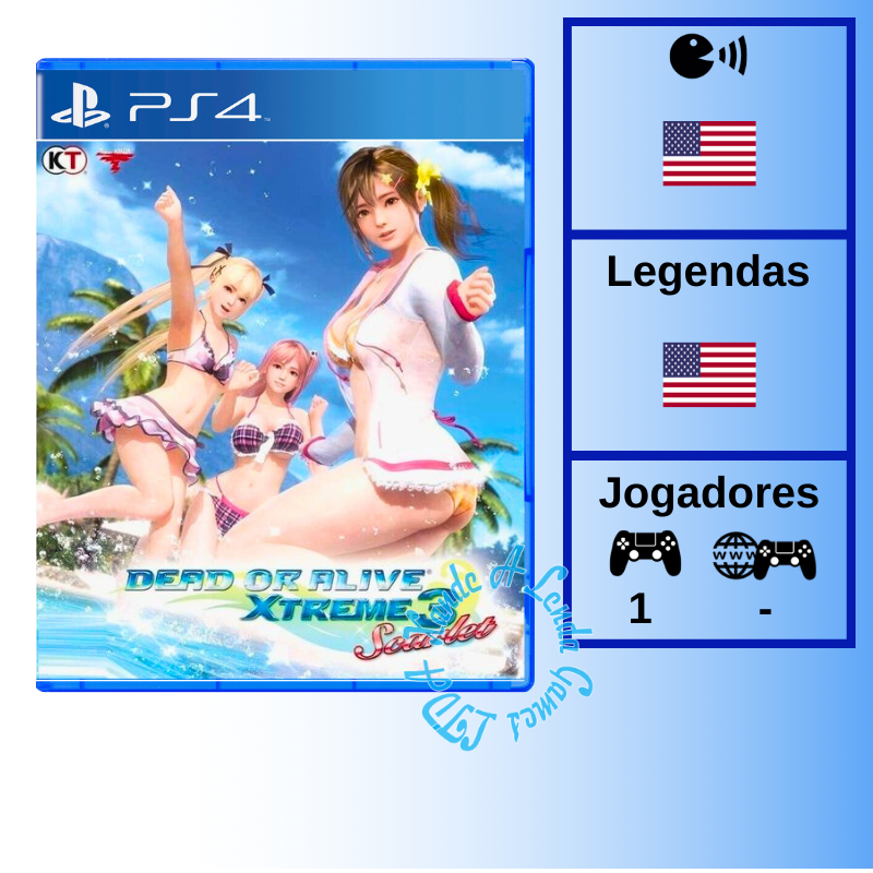 Dead or Alive Xtreme 3 Scarlet - PS4 [ÁSIA] - Xande A Lenda Games