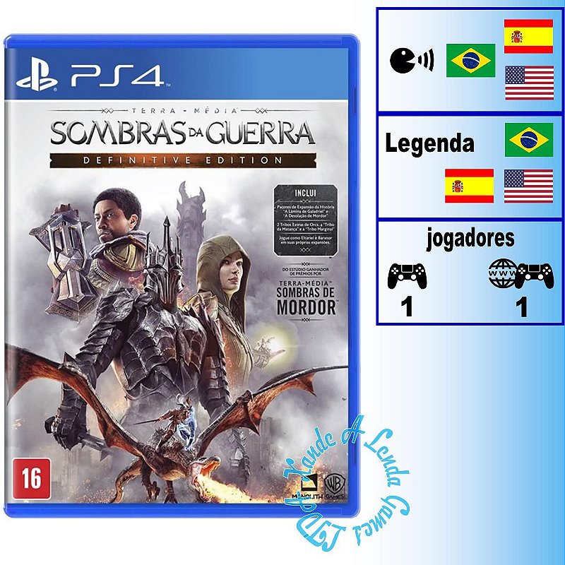 Comprar Terra Média: Sombras de Mordor para PS3 - mídia física - Xande A  Lenda Games. A sua loja de jogos!