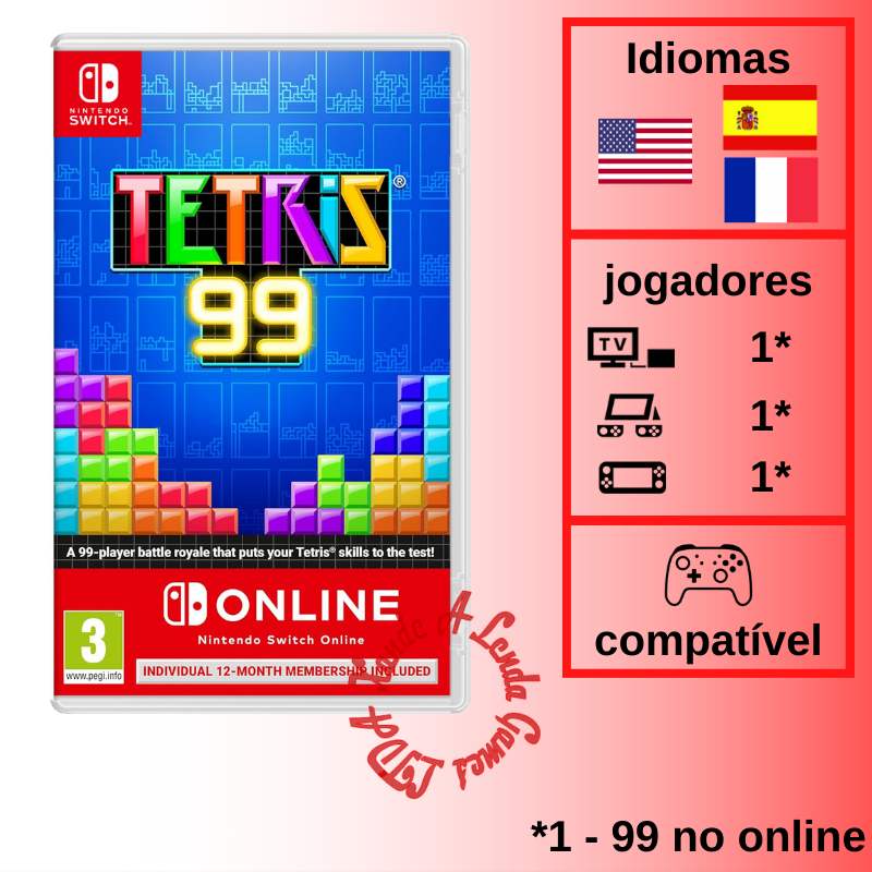 Tetris 99 - SWITCH [EUROPA] - Xande A Lenda Games. A sua loja de