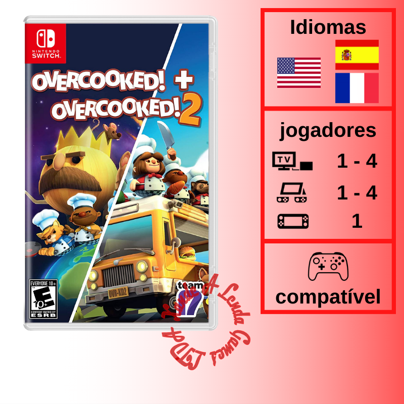 Comprar Overcooked! + Overcooked! 2 para SWITCH - mídia física