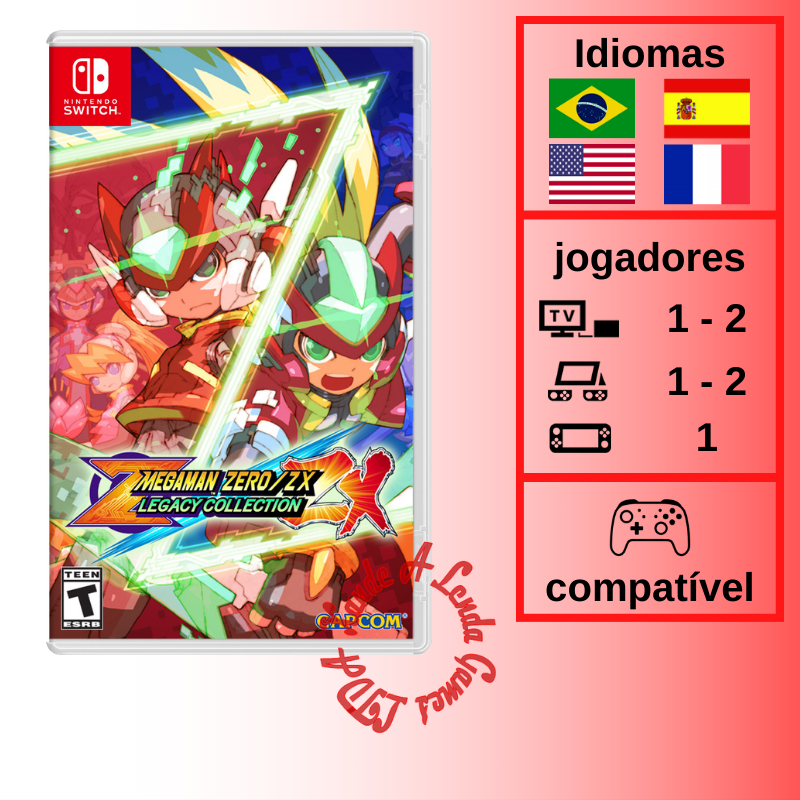 Mega Man Zero/ZX Legacy Collection - SWITCH [EUA] - Xande A Lenda