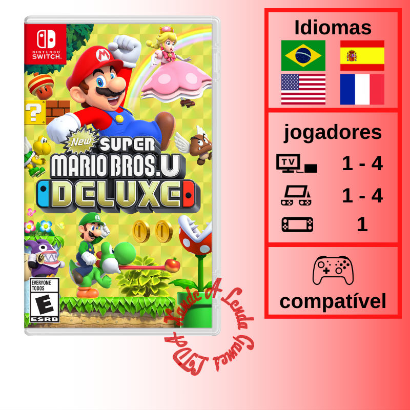 New Super Mario Bros U Deluxe - SWITCH [EUA] - Xande A Lenda Games