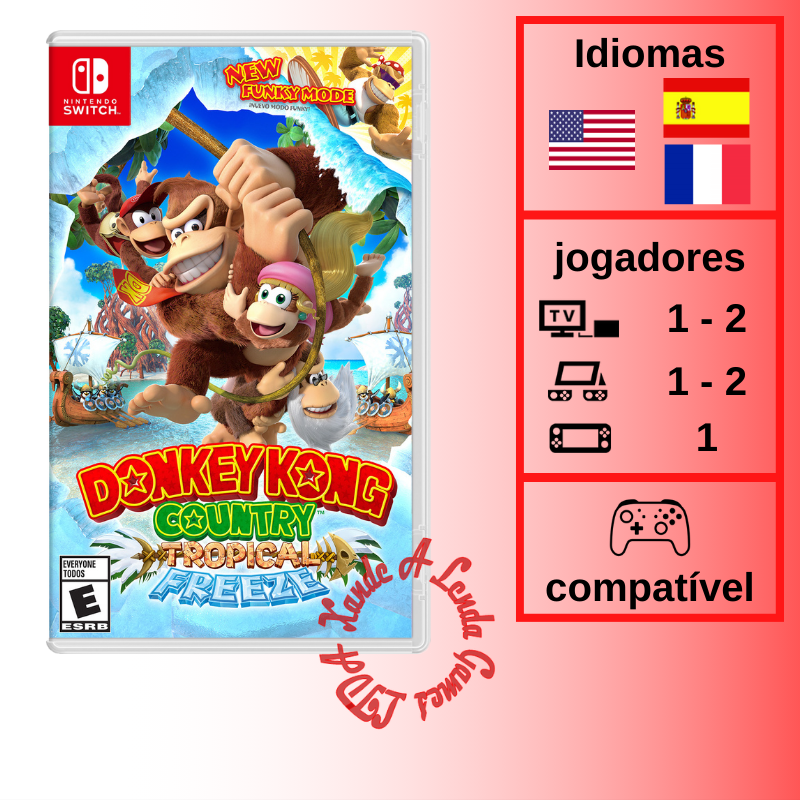 Donkey Kong Country Tropical Freeze - SWITCH [EUA] - Xande A Lenda
